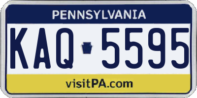 PA license plate KAQ5595