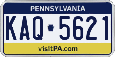 PA license plate KAQ5621