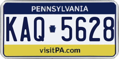 PA license plate KAQ5628