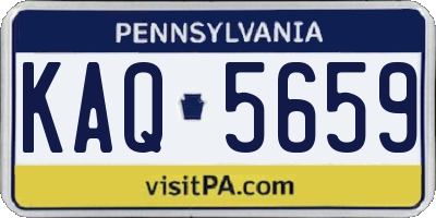 PA license plate KAQ5659