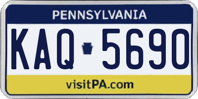 PA license plate KAQ5690