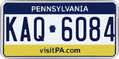 PA license plate KAQ6084