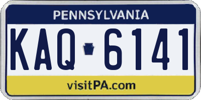 PA license plate KAQ6141