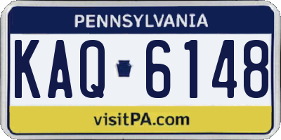 PA license plate KAQ6148