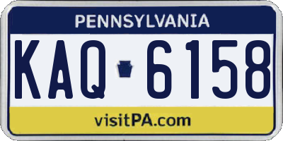 PA license plate KAQ6158