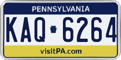 PA license plate KAQ6264