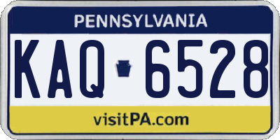 PA license plate KAQ6528