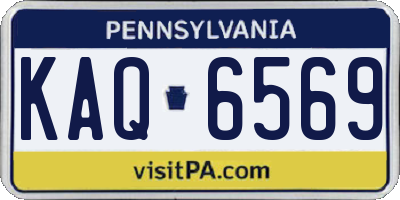 PA license plate KAQ6569