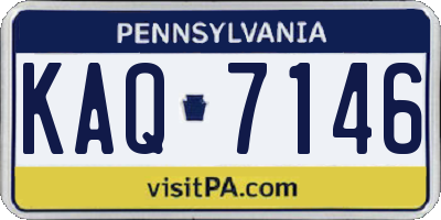 PA license plate KAQ7146