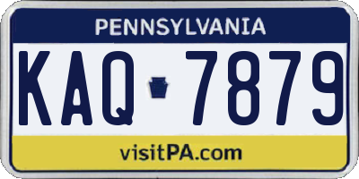 PA license plate KAQ7879