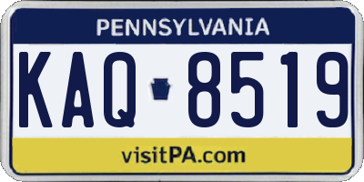 PA license plate KAQ8519