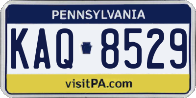 PA license plate KAQ8529