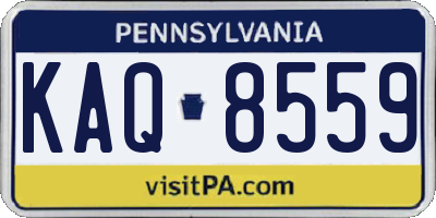 PA license plate KAQ8559