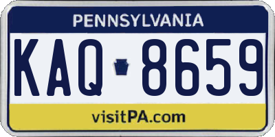 PA license plate KAQ8659