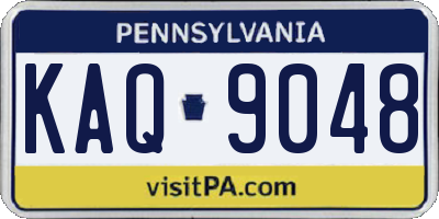 PA license plate KAQ9048