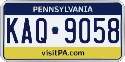 PA license plate KAQ9058