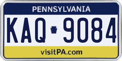 PA license plate KAQ9084
