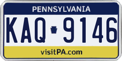 PA license plate KAQ9146