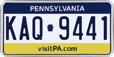 PA license plate KAQ9441