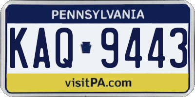 PA license plate KAQ9443