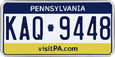 PA license plate KAQ9448