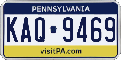 PA license plate KAQ9469