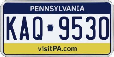 PA license plate KAQ9530