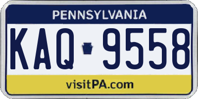 PA license plate KAQ9558