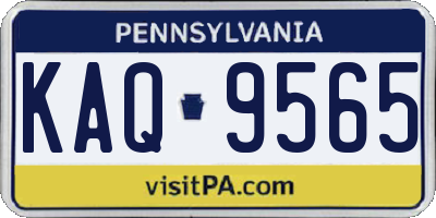 PA license plate KAQ9565