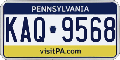 PA license plate KAQ9568
