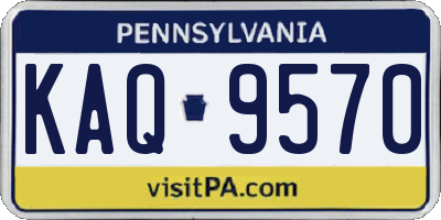 PA license plate KAQ9570