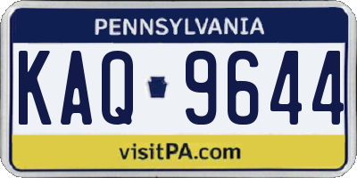PA license plate KAQ9644