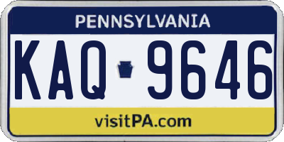 PA license plate KAQ9646