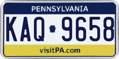 PA license plate KAQ9658