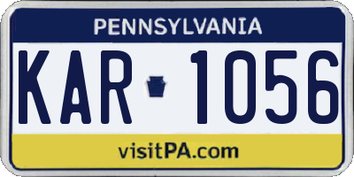 PA license plate KAR1056