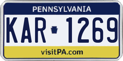 PA license plate KAR1269