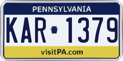 PA license plate KAR1379