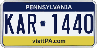 PA license plate KAR1440