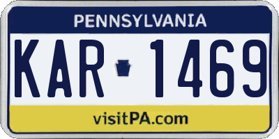 PA license plate KAR1469