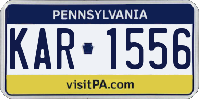 PA license plate KAR1556