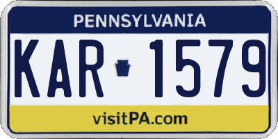 PA license plate KAR1579