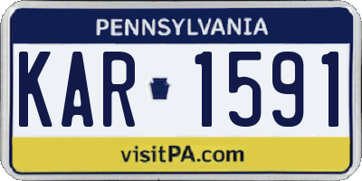 PA license plate KAR1591