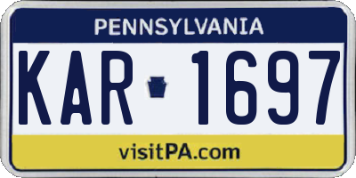 PA license plate KAR1697