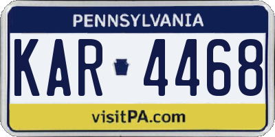 PA license plate KAR4468