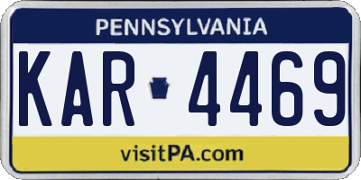 PA license plate KAR4469