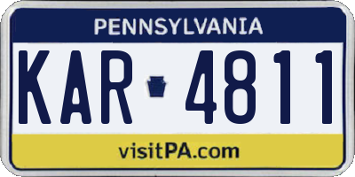 PA license plate KAR4811