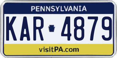 PA license plate KAR4879