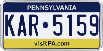 PA license plate KAR5159