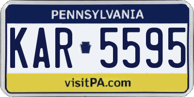 PA license plate KAR5595