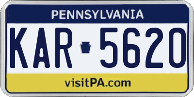 PA license plate KAR5620